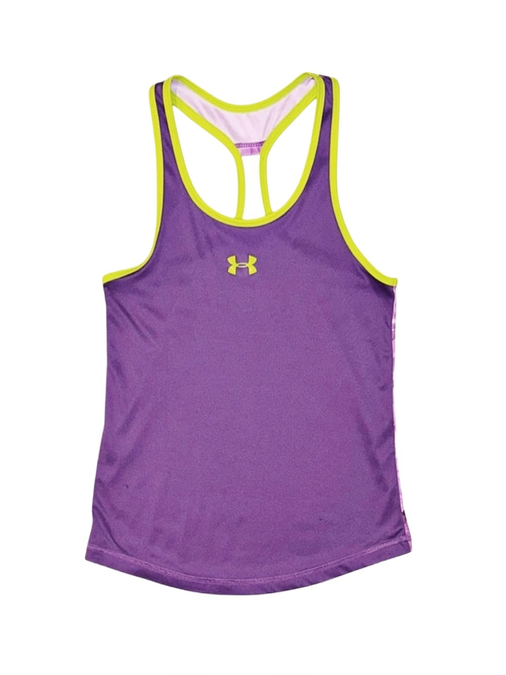 UNDER ARMOUR Girl's Purple And Green Tank Top Size 14/16